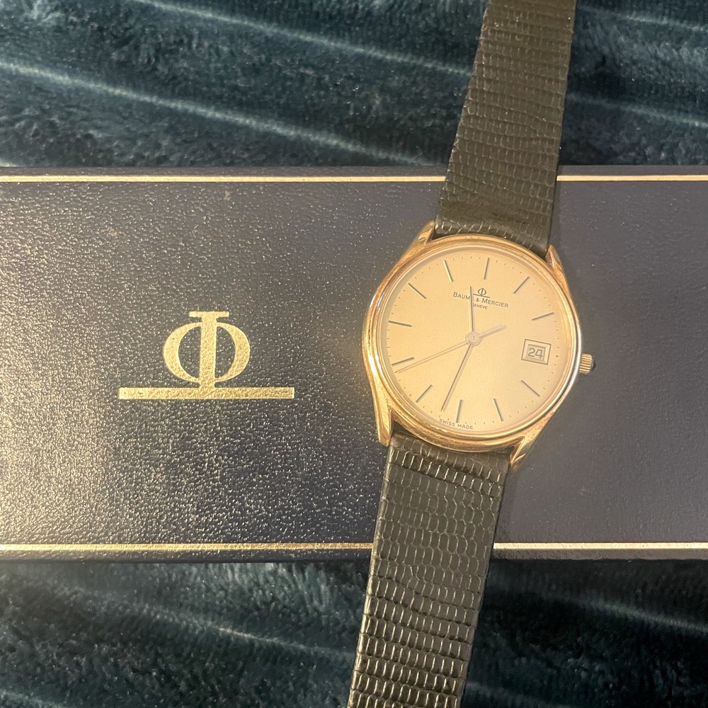 Baume & Mercier Geneve 1830 vintage 18k gold watch